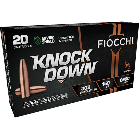 FIO KNOCK DOWN 308WIN 150GR HP 20/10 - Ammunition